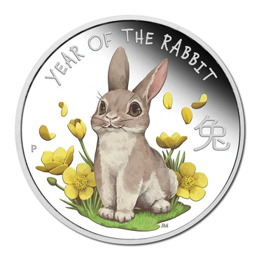 Tuvalu 2023 Baby Rabbit 1/2oz Silver Proof