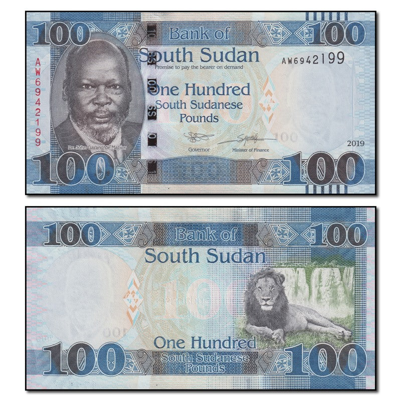 South Sudan 2019 100 Pounds P.15d CFU