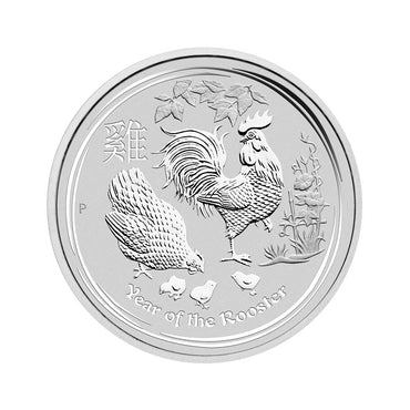 2017 Year of the Rooster 1/2oz 99.99% Silver UNC