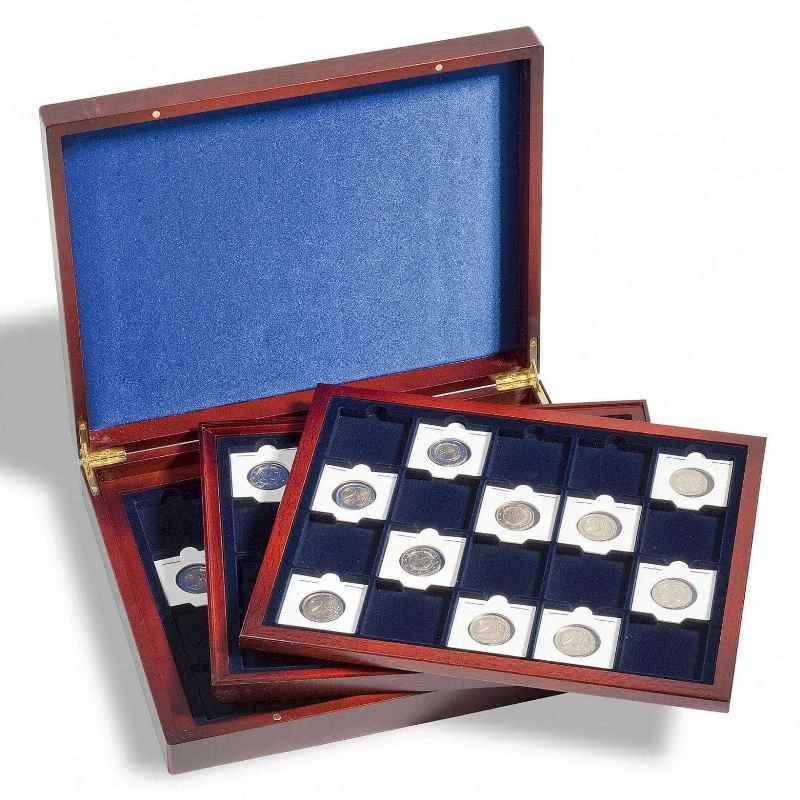 Lighthouse - Volterra Presentation Case - 3 Trays for 20 Quadrum/Coin Holders