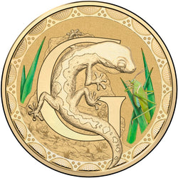 $1 2016 Coloured 'G' Alphabet Al-Bronze Coin