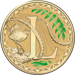 $1 2016 Coloured 'L' Alphabet Al-Bronze Coin