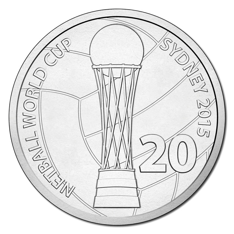 20c 2015 Netball World Cup Carded UNC