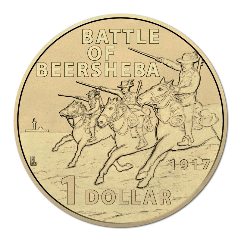 $1 2017 Battle of Beersheba Al/Bronze UNC