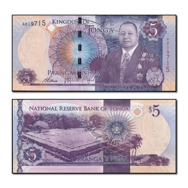 Tonga (2015) 5 Pa'anga P.45 CFU