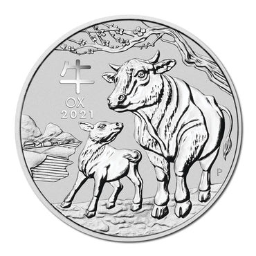 2021 Year of the Ox 1oz Silver UNC