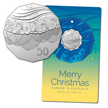 50c 2021 Merry Christmas UNC