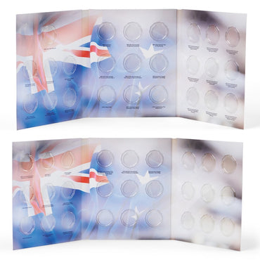 Australian 50c Circulating Coin Collection Album Folders - Vol I & II