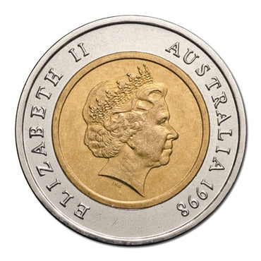 $5 1998 Royal Flying Doctor Bi-Metal with Phonecard UNC