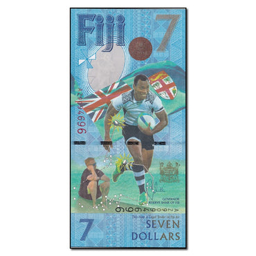 Fiji 2016 7 Dollars P.120 Rugby Sevens CFU