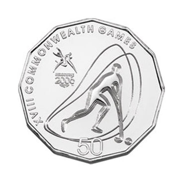 50c 2006 Commonwealth Games - Hockey Carded UNC