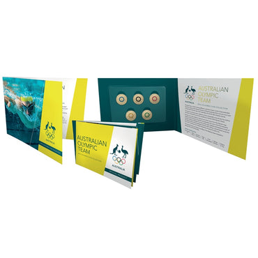 5 x $2 Olympic Team Coloured Coin Collection
