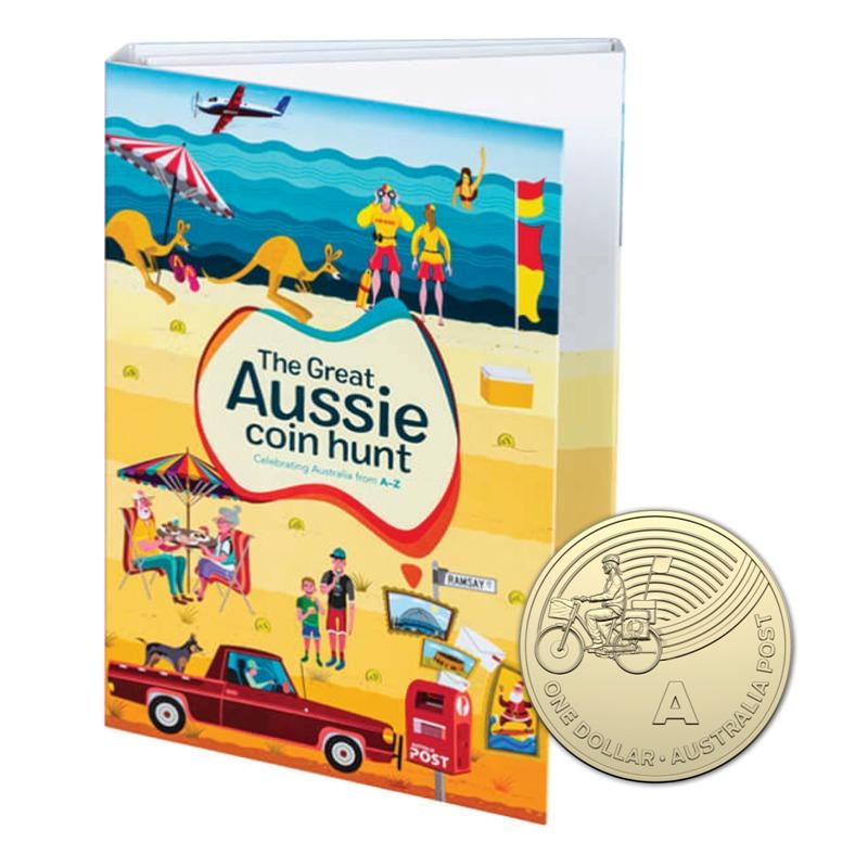 $1 2019 Great Aussie Coin Hunt A-Z Set of 26 with Folder