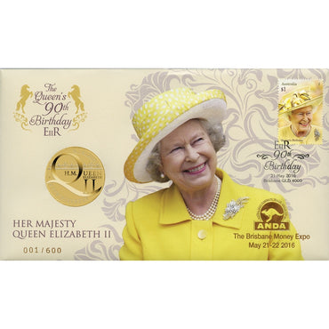 PNC 2016 QEII 90th Birthday Brisbane ANDA Overprint