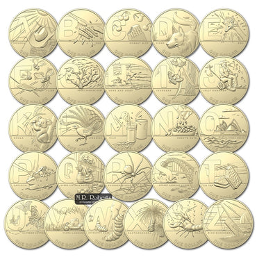 $1 2021 Great Aussie Coin Hunt II A-Z Set of 26 with Folder