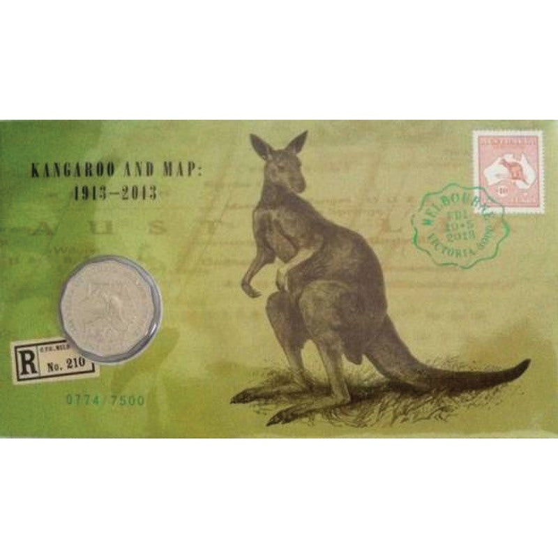 PNC 2013 Kangaroo and Map Stamp - Stamp Expo Special