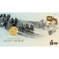 PNC 2017 Australian Light Horse Stamp & Coin Cover