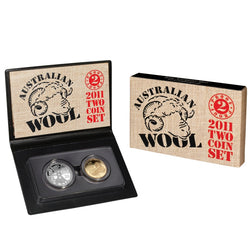 2011 2 Coin Proof Set - Australian Wool