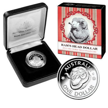 $1 2011 Ram's Head Silver Proof