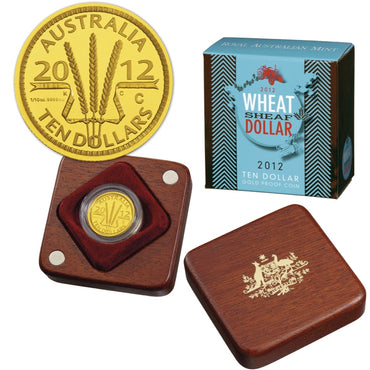 $10 2012 Wheat Sheaf 1/10oz Gold Proof