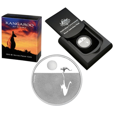 $1 2013 Sunset Kangaroo Silver Proof