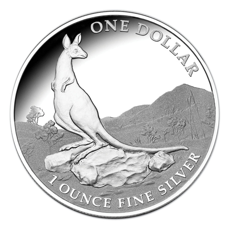 $1 2013 Kangaroo 1oz 99.9% Silver Proof