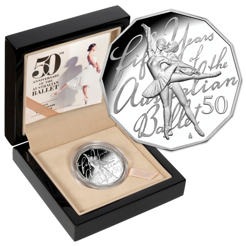 50c 2012 Ballet 50th Anniversary Silver Proof