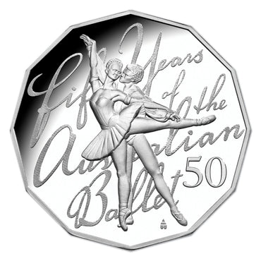 50c 2012 Ballet 50th Anniversary Silver Proof