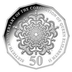 50c 2013 Coronation 60th Ann. Silver Proof