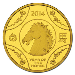 $10 2014 Year of the Horse 1/10oz Gold Proof