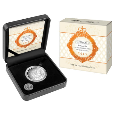 50c 2013 Prince George Firstborn Silver Proof