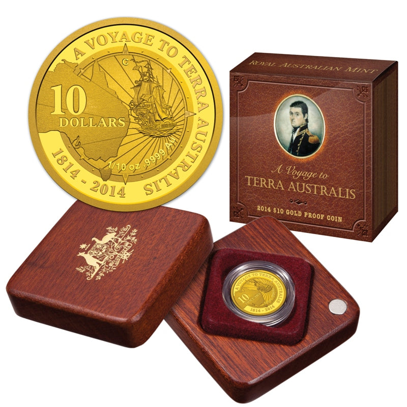 $10 2014 Terra Australis 1/10oz Gold Proof