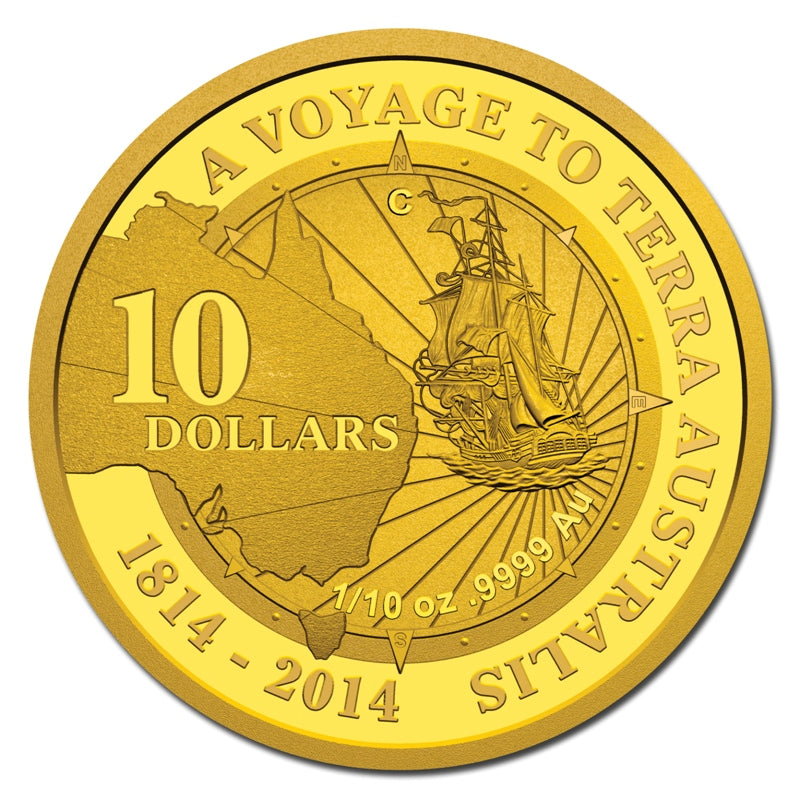 $10 2014 Terra Australis 1/10oz Gold Proof