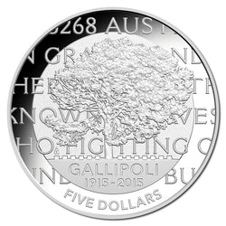 $5 2015 Centenary of the Gallipoli Landing Silver Proof
