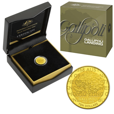 $10 2015 Centenary of the Gallipoli Landing 1/10oz Gold Proof