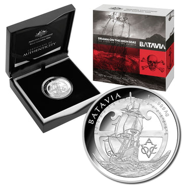 $5 2015 VOC Batavia 1oz Silver Proof