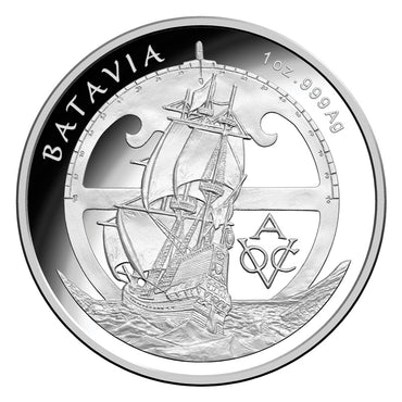 $5 2015 VOC Batavia 1oz Silver Proof