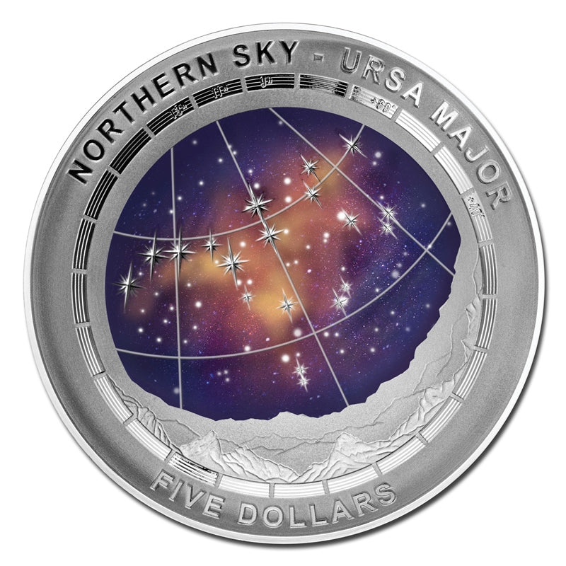 $5 2016 Northern Sky - Ursa Major Domed Silver Proof