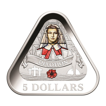 $5 2017 Front Line Angels Triangle Silver Proof