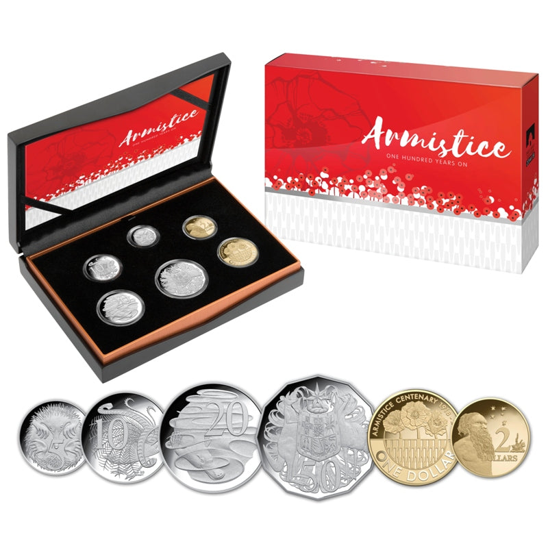 2018 6 Coin Proof Set - Armistice Centenary | 2018 6 Coin Proof Set - Armistice Centenary