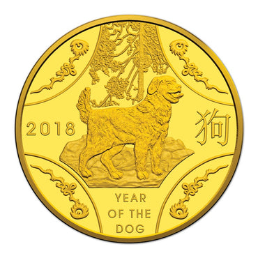 $10 2018 Year of the Dog 1/10oz Gold Proof
