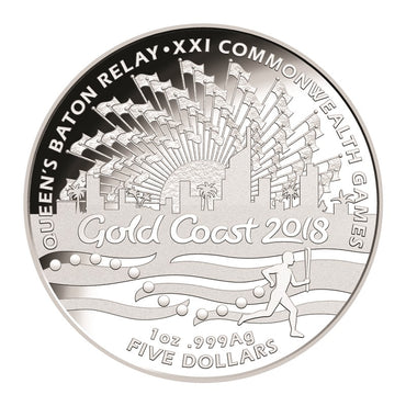 $5 2017 Queen's Baton Relay Silver Proof