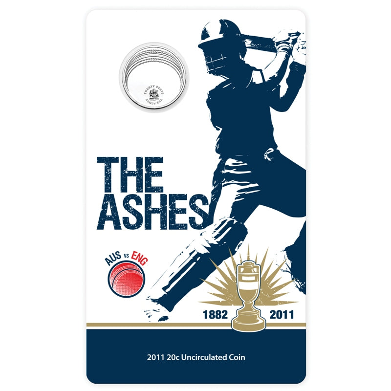 20c 2011 Ashes Test Series Carded UNC