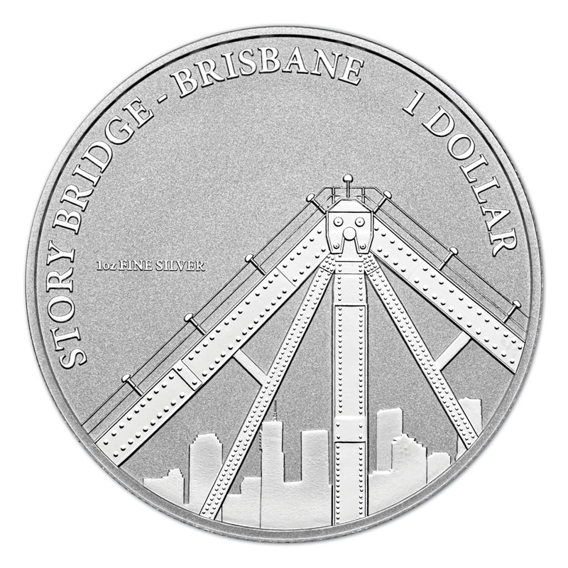 $1 2011 Capital Bridges - Story 1oz 99.9% Silver UNC