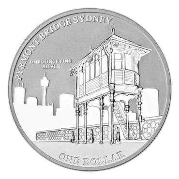 $1 2011 Capital Bridges - Pyrmont Bridge 1oz 99.9% Silver UNC
