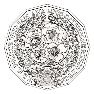 50c 2010 Royal Engagement Carded UNC