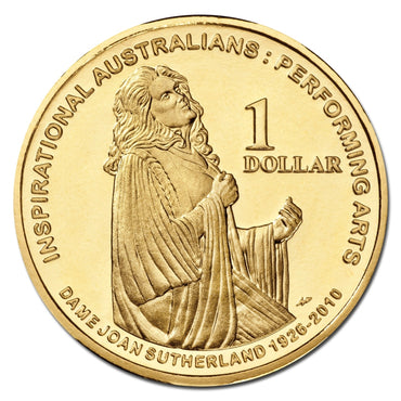 $1 2011 Inspirational Australians - Joan Sutherland Al-Bronze UNC