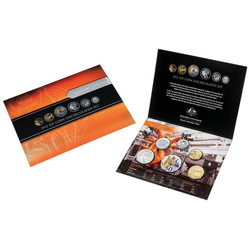 2012 Mint Set - Coloured 50c – M.R.Roberts - Wynyard Coin Centre