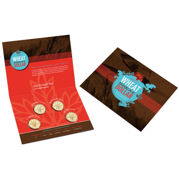 $1 2012 Wheat Sheaf BCMS 4 Coin Set UNC