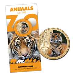 $1 2012 Zoo Animals - Sumatran Tiger Al-Bronze UNC